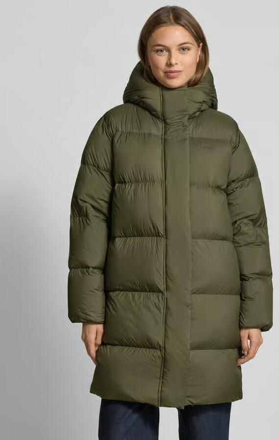 Tommy Hilfiger Regular fit lange donsjas met capuchon