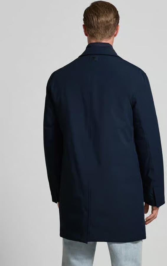 Tommy Hilfiger Regular fit lange jas met reverskraag model 'DC PADDED PERFORMANCE COA'