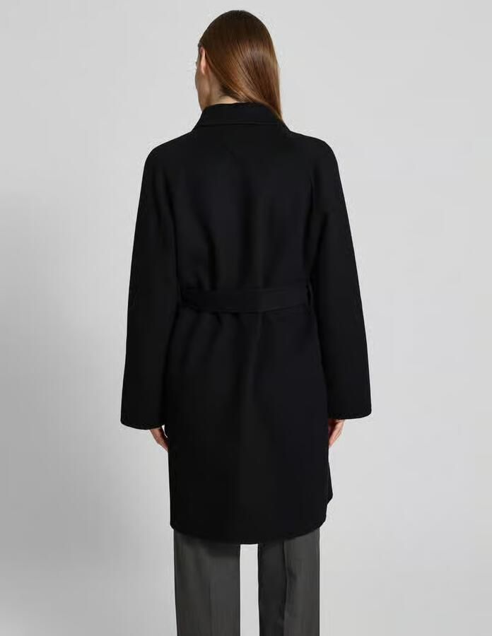 Tommy Hilfiger Regular fit lange jas van wolmix