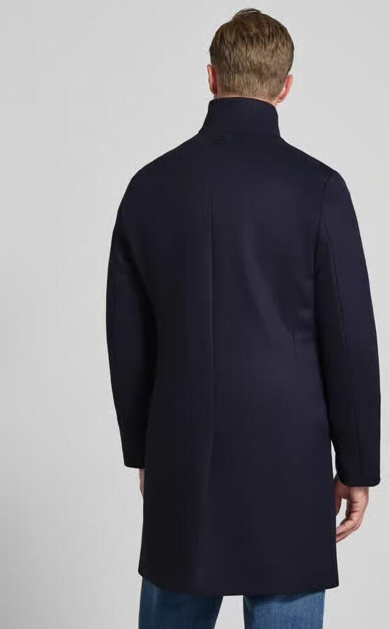 Tommy Hilfiger Regular fit lange jas van wolmix