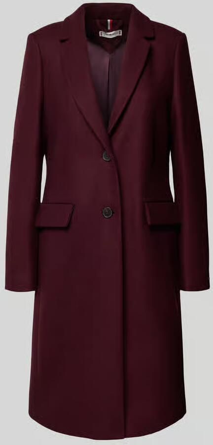 Tommy Hilfiger Lange jas CLASSIC SB WOOL REG COAT met wol en kasjmierpercentage - Foto 2