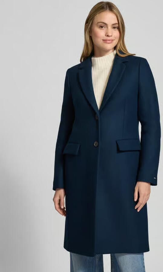 Tommy Hilfiger Lange jas CLASSIC SB WOOL REG COAT met wol en kasjmierpercentage - Foto 11