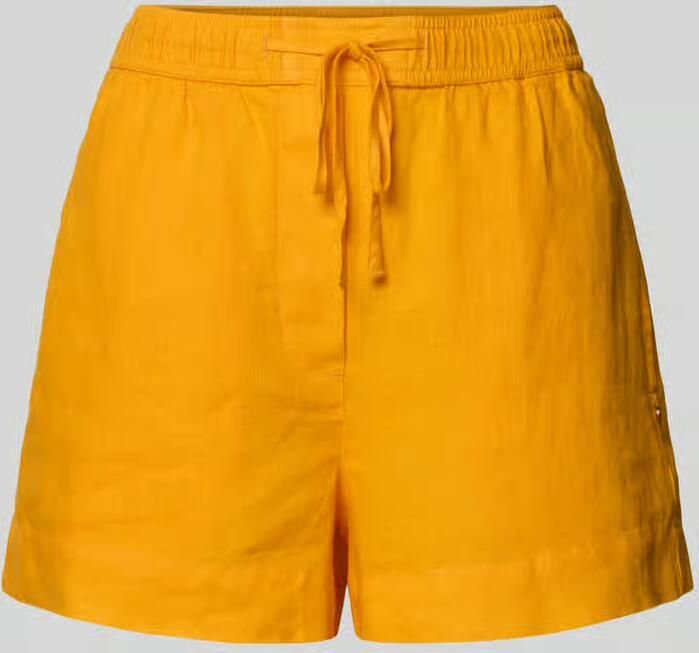 Tommy Hilfiger regular fit linnen short met trekkoord - Foto 2