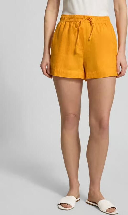 Tommy Hilfiger regular fit linnen short met trekkoord - Foto 3