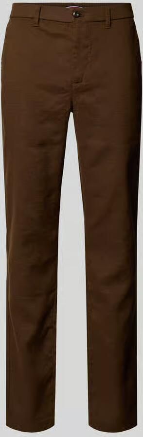 Tommy Hilfiger regular fit linnenbroek met logostitching model 'Denton' - Foto 2