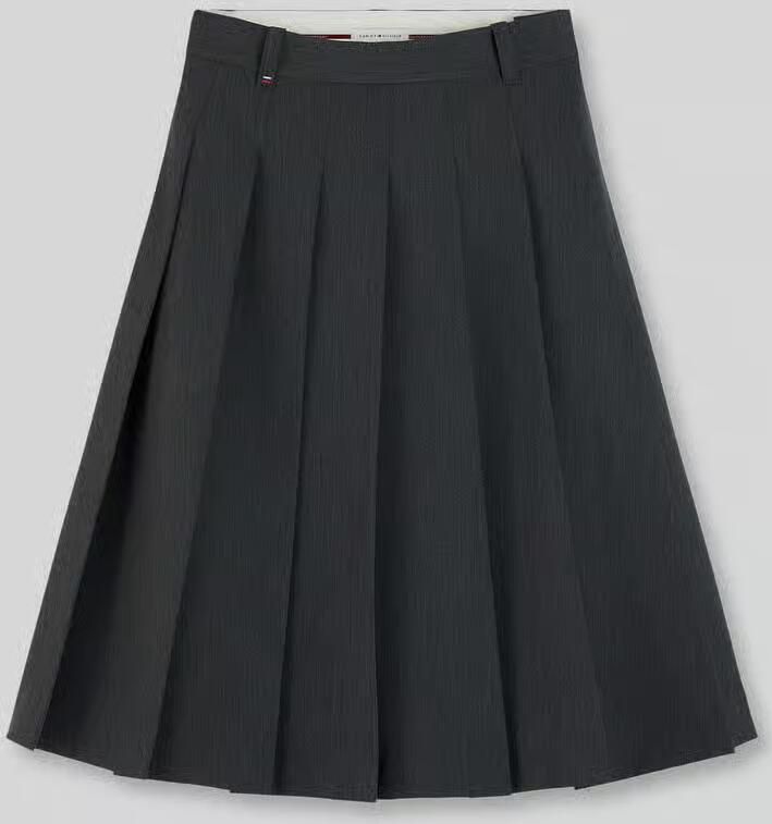 Tommy Hilfiger Regular fit midi-rok van katoenmix
