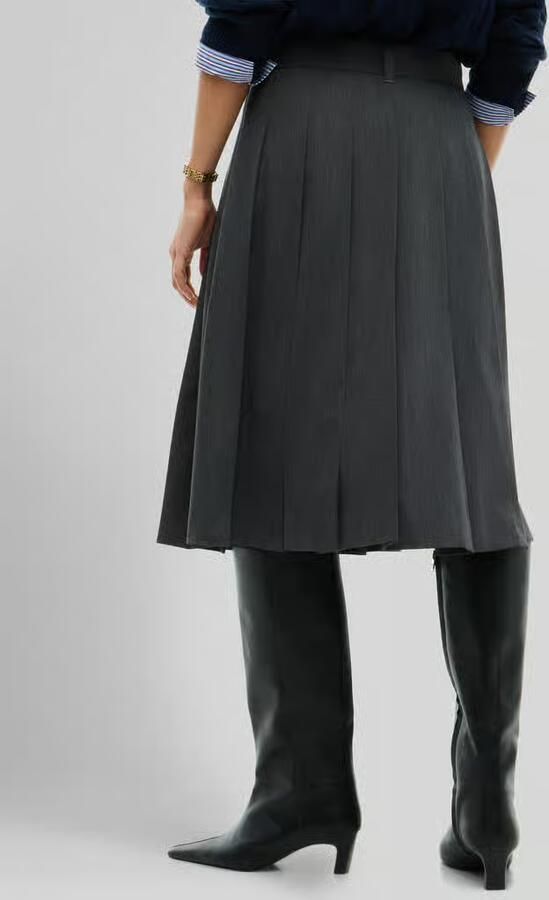 Tommy Hilfiger Regular fit midi-rok van katoenmix - Foto 2