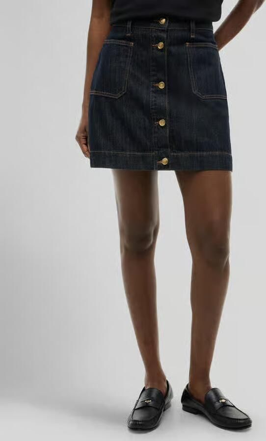 Tommy Hilfiger regular fit minirok van puur katoen met knoopsluiting - Foto 3