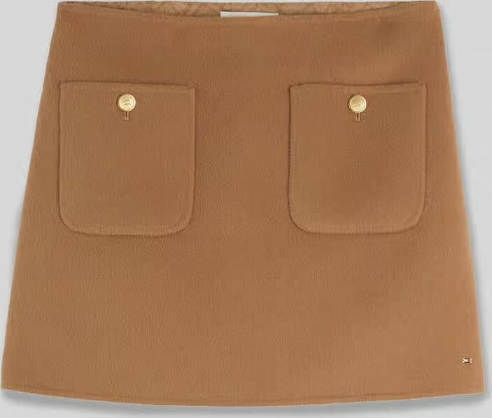 Tommy Hilfiger Regular fit minirok van wolmix
