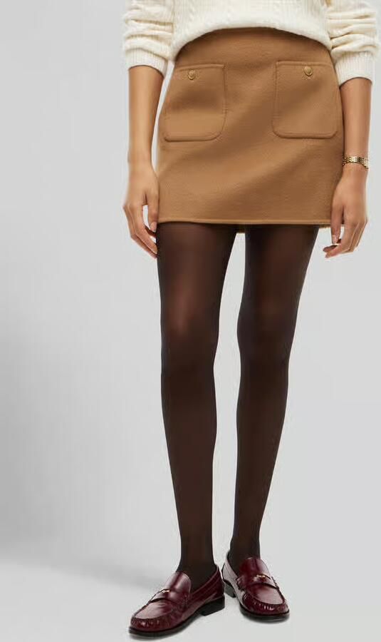 Tommy Hilfiger Regular fit minirok van wolmix - Foto 3