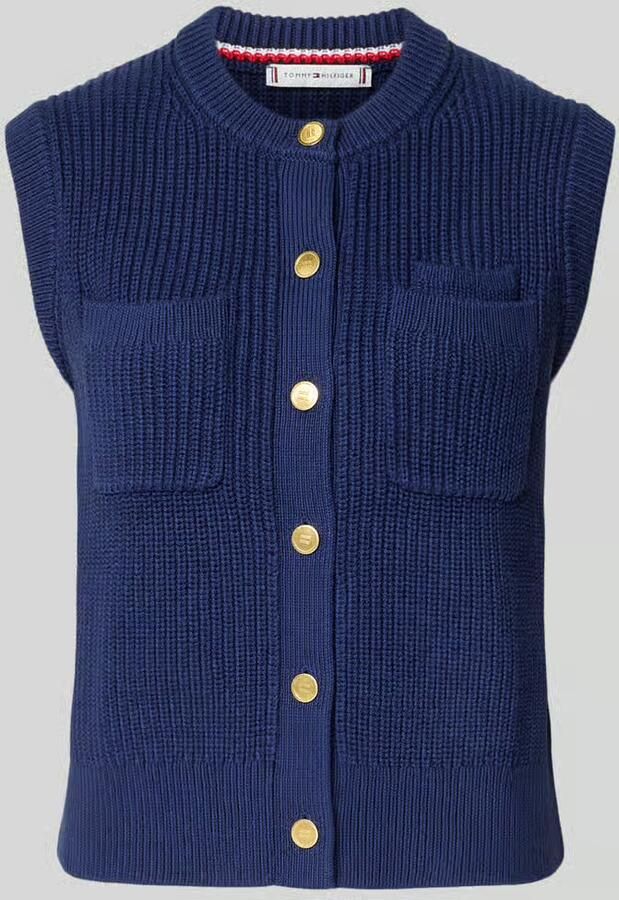 Tommy Hilfiger Regular fit mouwloos vest van puur katoen