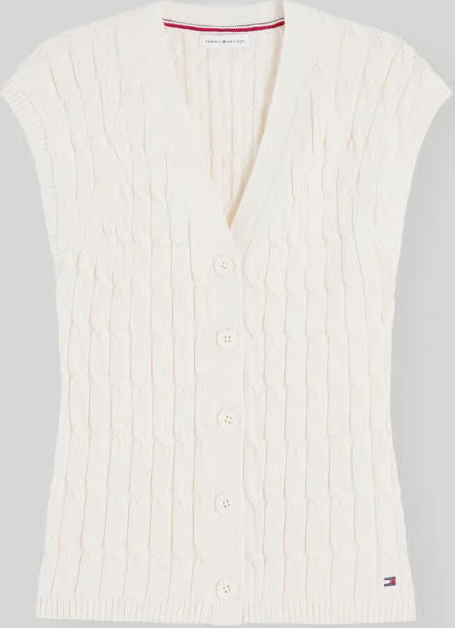 Tommy Hilfiger regular fit mouwloos vest van puur katoen - Foto 2
