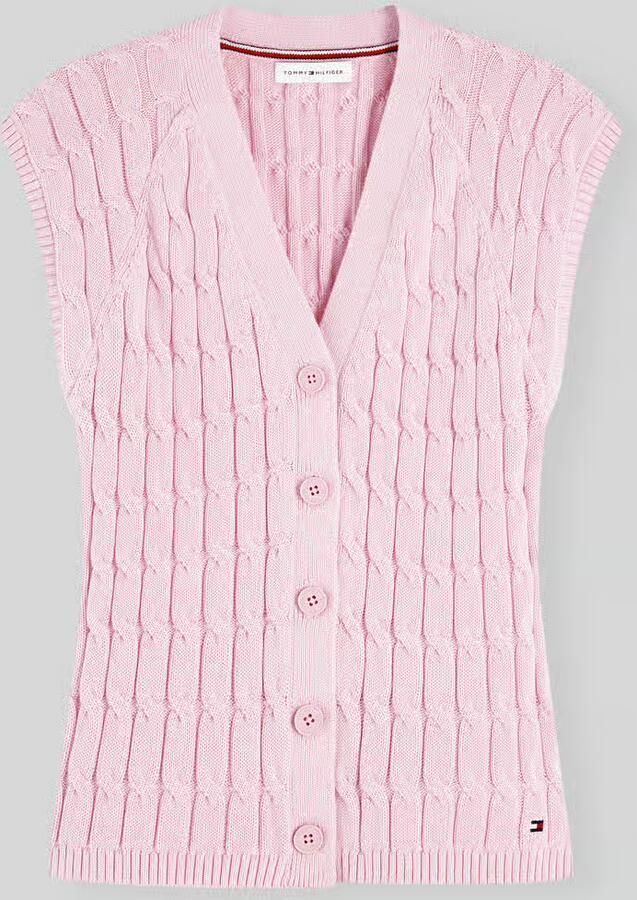 Tommy Hilfiger regular fit mouwloos vest van puur katoen - Foto 2