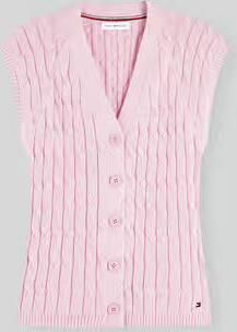 Tommy Hilfiger regular fit mouwloos vest van puur katoen