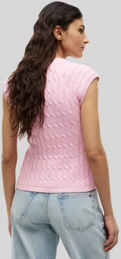 Tommy Hilfiger regular fit mouwloos vest van puur katoen - Foto 2