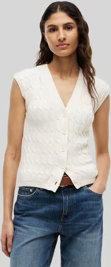 Tommy Hilfiger regular fit mouwloos vest van puur katoen - Foto 3
