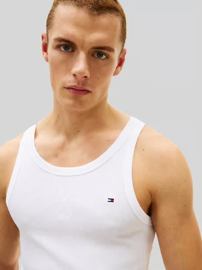 Tommy Hilfiger Regular fit hemd van katoenmix met gestikt logo in set van 2