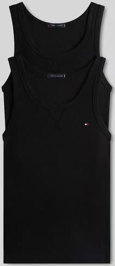 Tommy Hilfiger Regular fit hemd van katoenmix met gestikt logo in set van 2 - Foto 4