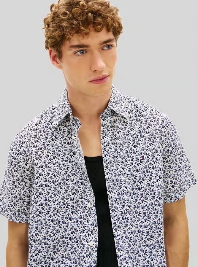 Tommy Hilfiger Regular fit overhemd met korte mouwen