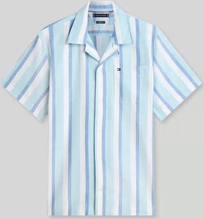 Tommy Hilfiger regular fit overhemd met korte mouwen van puur katoen - Foto 2