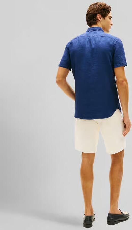 Tommy Hilfiger regular fit overhemd met korte mouwen van puur linnen - Foto 2