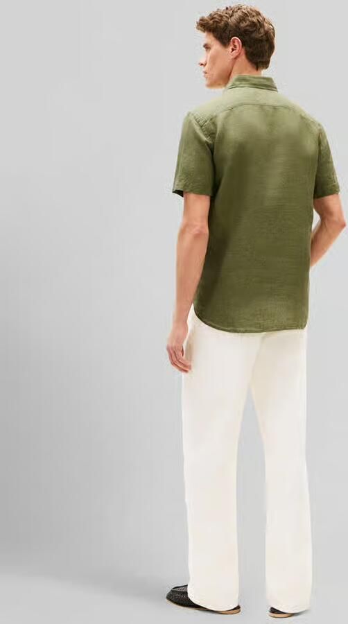 Tommy Hilfiger regular fit overhemd met korte mouwen van puur linnen - Foto 3