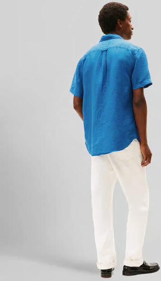 Tommy Hilfiger regular fit overhemd met korte mouwen van puur linnen - Foto 2