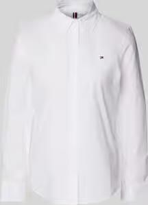 Tommy Hilfiger Overhemdblouse STRETCH REGULAR LS SHIRT met geborduurd logo - Foto 3