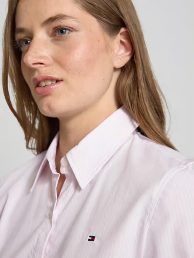 Tommy Hilfiger Regular fit overhemdblouse van katoenmix - Foto 2