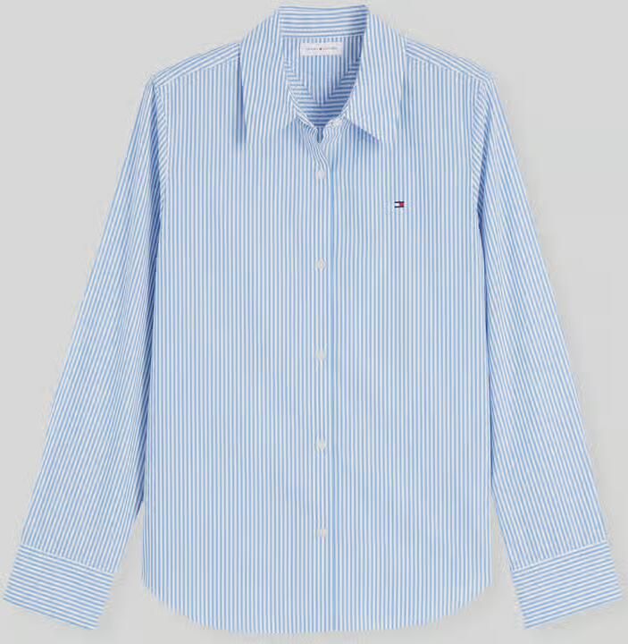 TOMMY HILFIGER Dames Blouses Ess Poplin Regular Shirt Lichtblauw - Foto 8