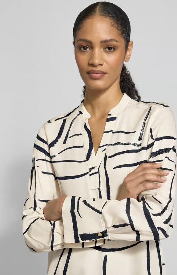 Tommy Hilfiger Regular fit overhemdblouse van pure viscose - Foto 2