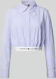 Tommy Hilfiger regular fit overhemdblouse van puur biologisch katoen