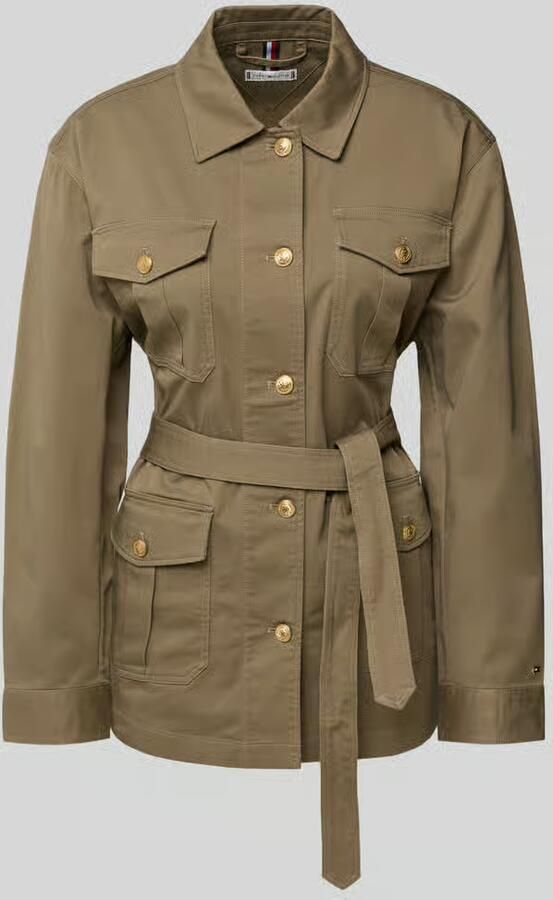 Tommy Hilfiger Regular fit overhemdjack met goudkleurige knopen - Foto 9