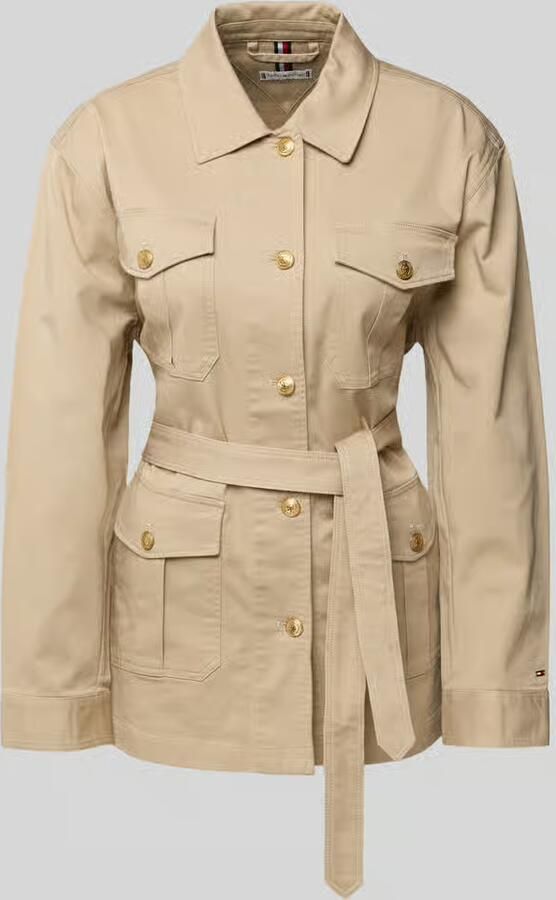 Tommy Hilfiger Regular fit overhemdjack met goudkleurige knopen - Foto 2