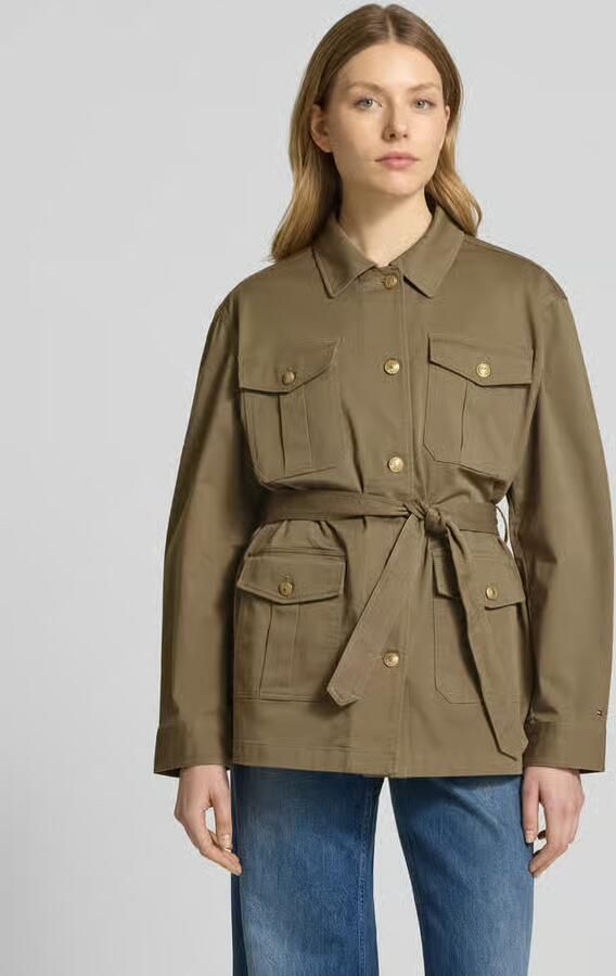 Tommy Hilfiger Regular fit overhemdjack met goudkleurige knopen - Foto 7