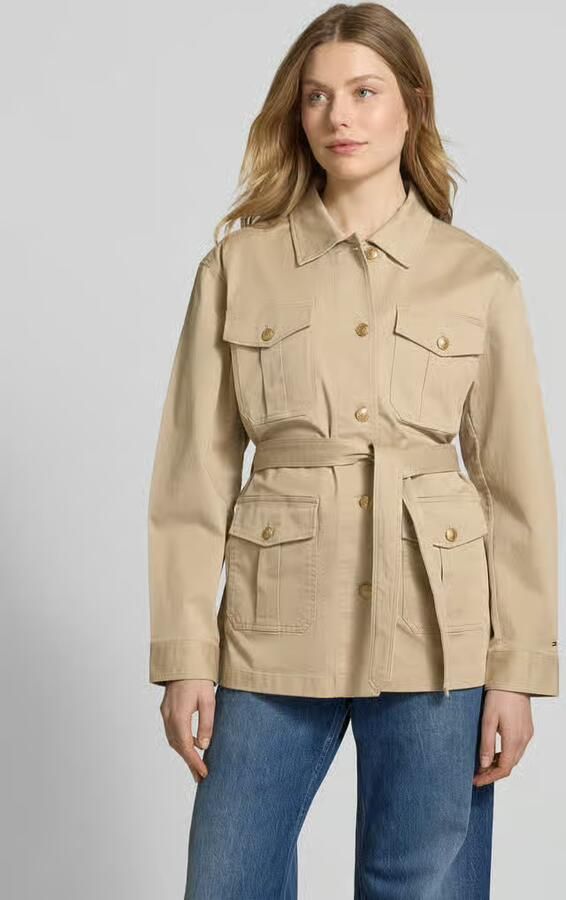 Tommy Hilfiger Regular fit overhemdjack met goudkleurige knopen - Foto 3