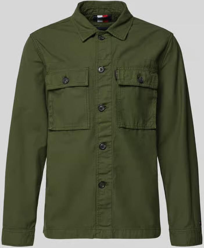 Tommy Hilfiger Regular fit overhemdjack van puur katoen