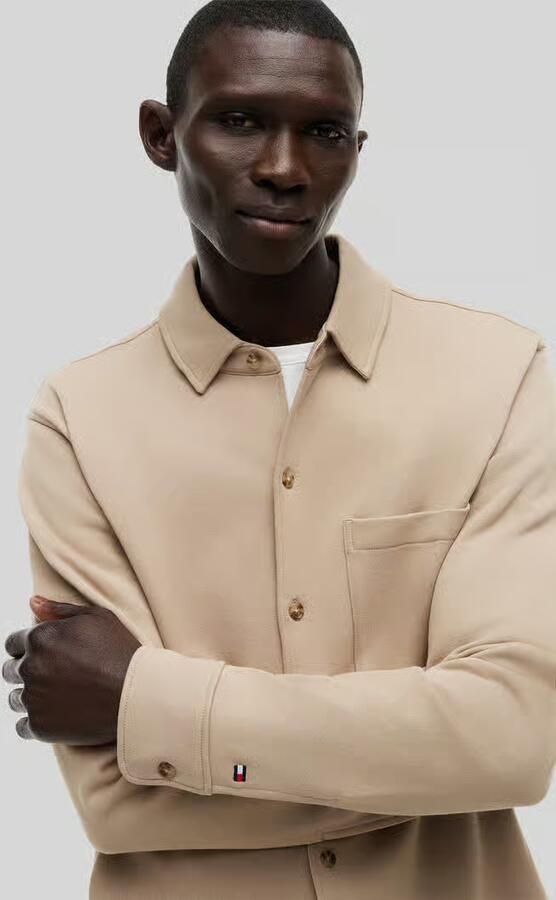 Tommy Hilfiger Regular fit overhemdjack van puur katoen