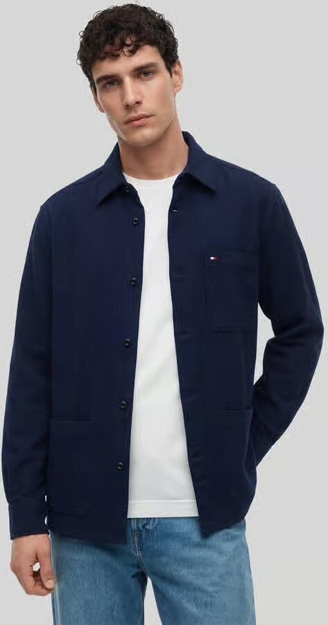 Tommy Hilfiger regular fit overshirt van katoenmix - Foto 3