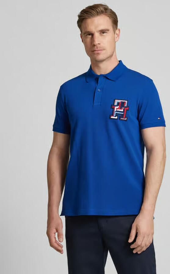 Tommy Hilfiger Regular fit poloshirt met labelbadge - Foto 2