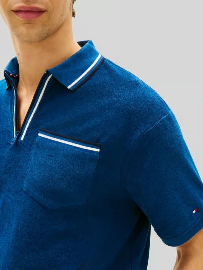 Tommy Hilfiger regular fit poloshirt van badstof