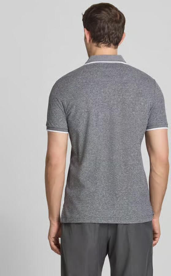 Tommy Hilfiger Regular fit poloshirt van een mix van katoen en linnen