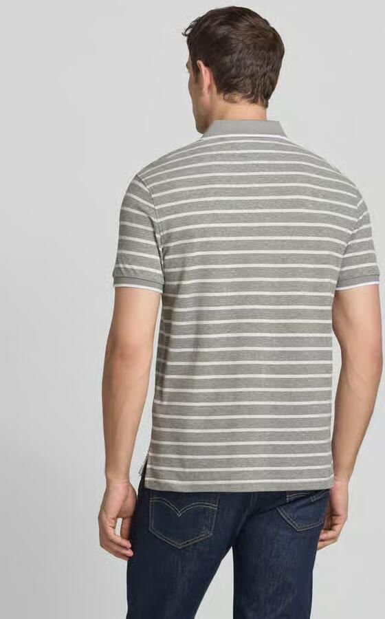 Tommy Hilfiger Regular fit poloshirt van een mix van katoen en linnen