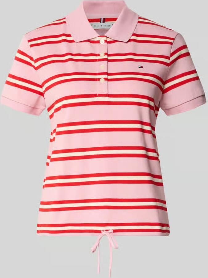 Tommy Hilfiger Regular fit poloshirt van katoenmix