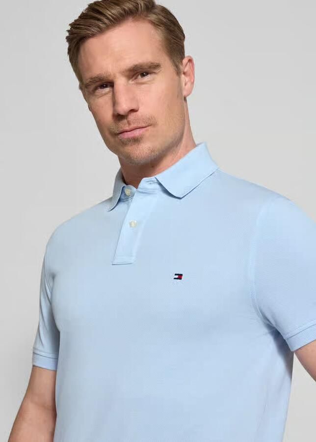 Tommy Hilfiger Poloshirt 1985 REGULAR POLO met contraststrepen en knoopsluiting - Foto 18
