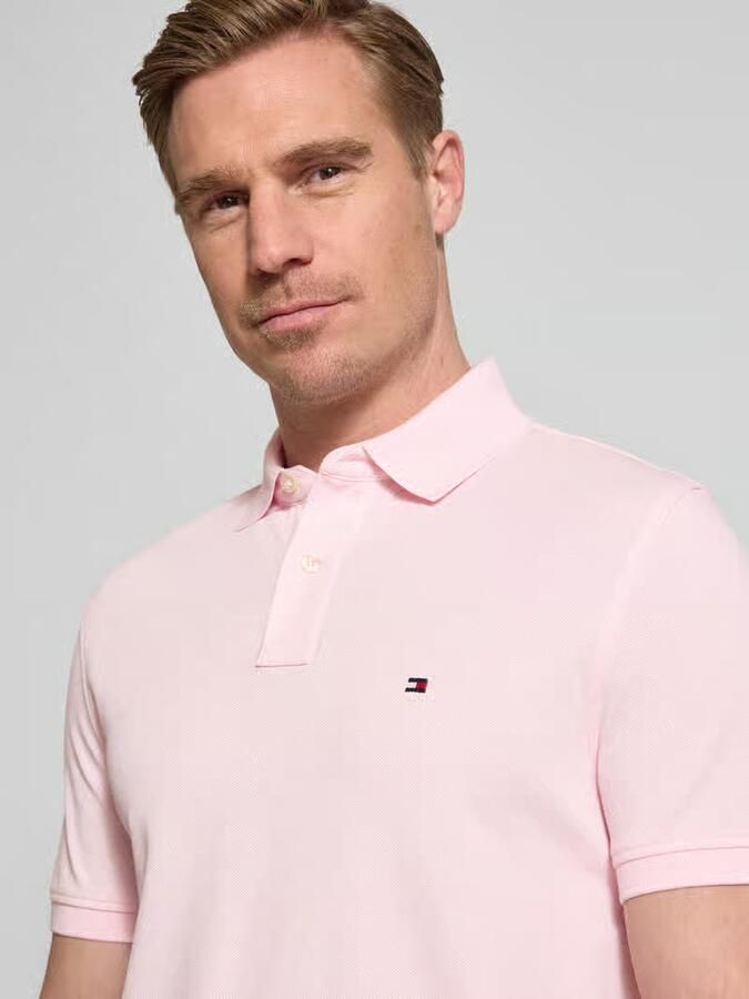 Tommy Hilfiger Polo Shirt Korte Mouw MW0MW17770 RBT REG POLO-TPB PINK LILY - Foto 2