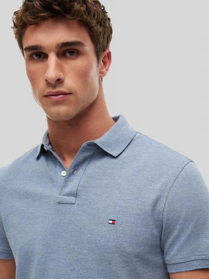 Tommy Hilfiger regular fit poloshirt van katoenmix