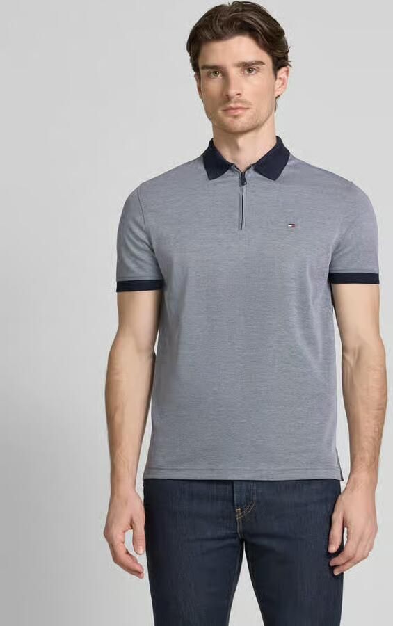 Tommy Hilfiger Poloshirt PERFORMANCE OXFORD ZIP REG POLO - Foto 3