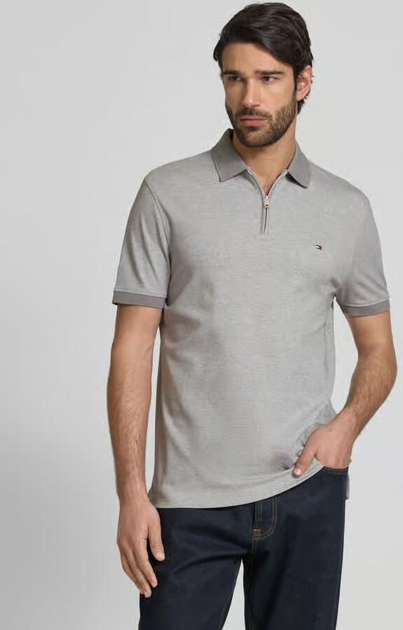 Tommy Hilfiger Poloshirt PERFORMANCE OXFORD ZIP REG POLO - Foto 2