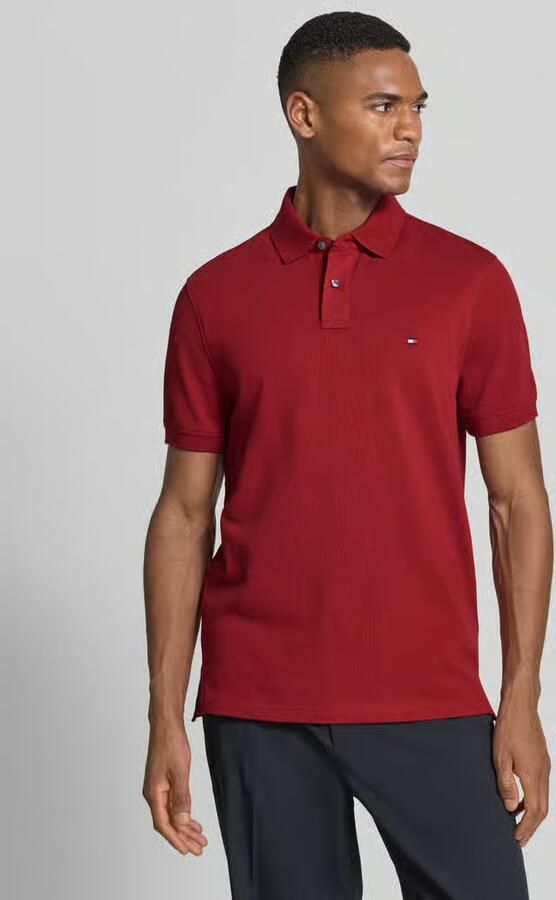 Tommy Hilfiger Regular fit poloshirt van een mix van katoen en elastaan - Foto 4